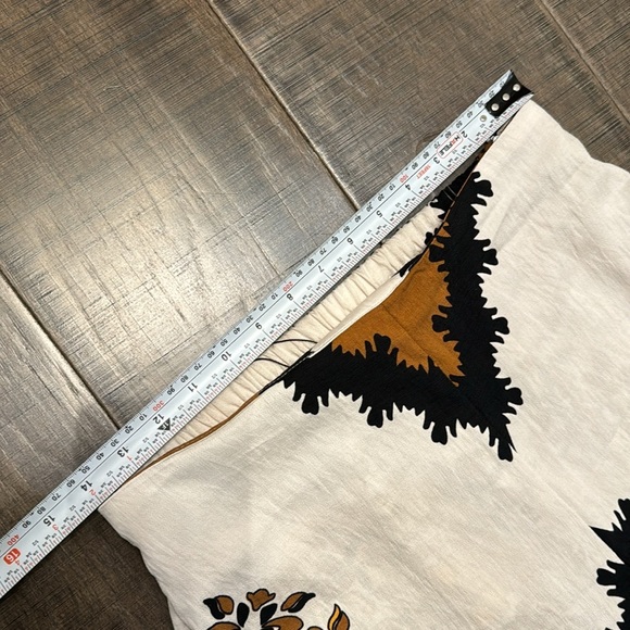 NWT MITARA HIGH WAIST WIDE LEG PRINTED LINEN PANTS SIZE M - Picture 7 of 16